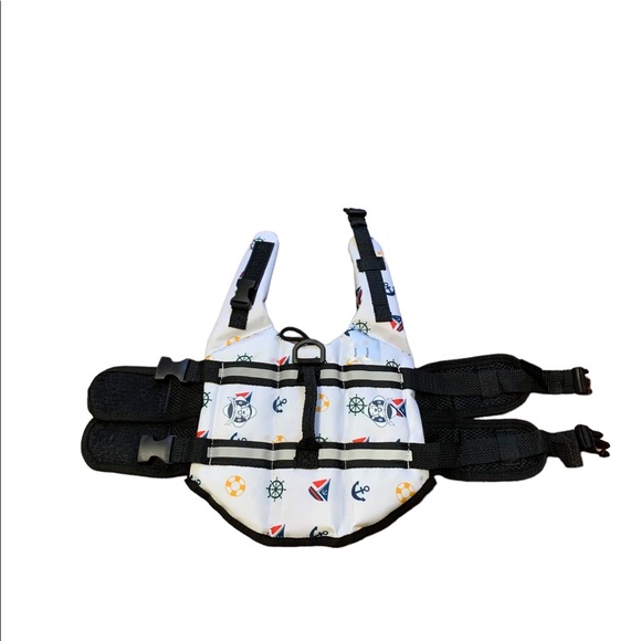 NWOT Paws Aboard Nautical Dog Life Jacket, X-Small - Picture 2 of 7